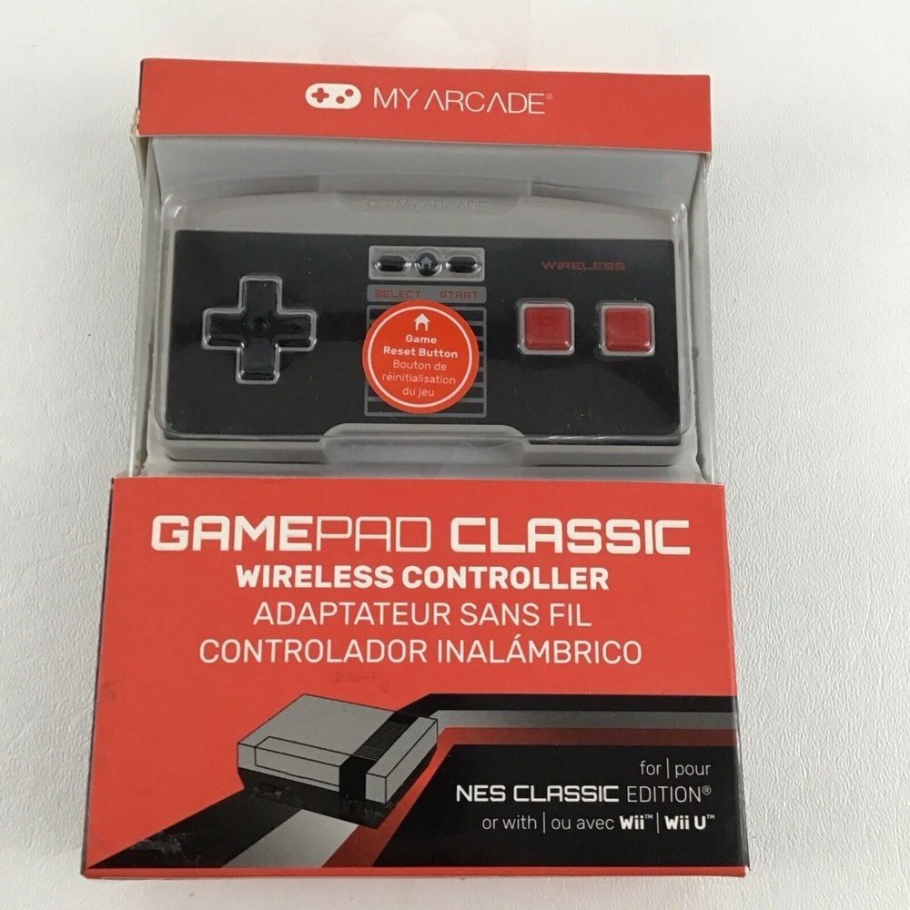 My Arcade GamePad Classic Wireless Controller NES Wii Compatible Video Gaming